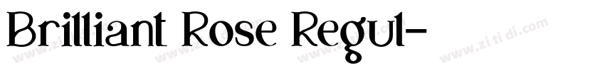 Brilliant Rose Regul字体转换